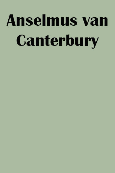 Anselmus van Canterbury