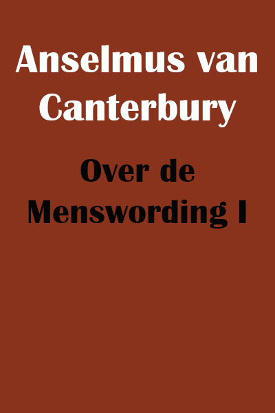 Boek I (Over Menswording)